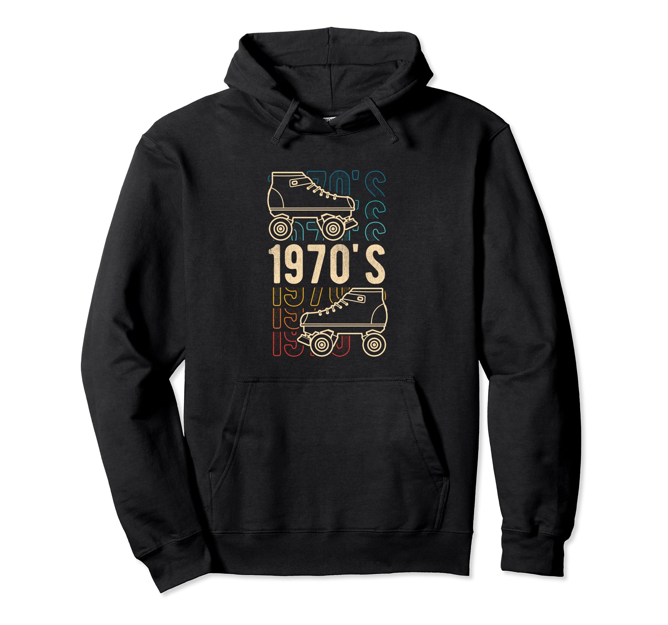 1970S Roller Skates Skating Lifestyle Hoodie - Streetwear Style for Adults - T-Shirt, Sweatshirt, Hoodie