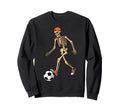 Funny Skeleton Soccer Balls Sweatshirt - Aesthetic Graphic Men Women - T-Shirt, Sweatshirt, Hoodie