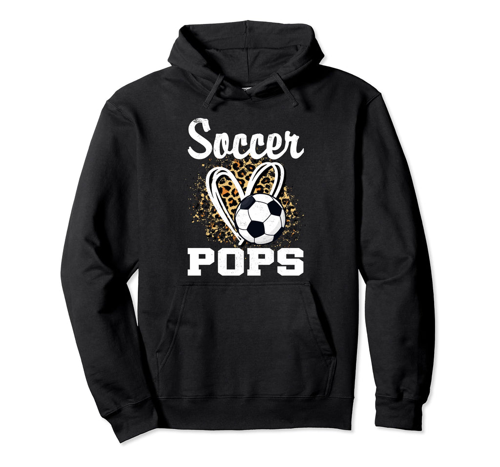 Soccer Pops Leopard Heart Matching Family Hoodie - Novelty Apparel Unisex - T-Shirt, Sweatshirt, Hoodie