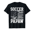 Soccer Papaw Usa American Flag T-Shirt - Graphic Print Unisex - T-Shirt, Sweatshirt, Hoodie