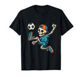 Soccer Skeleton Player Street T-Shirt - Casual Everyday Wear Men Women - T-Shirt, Sweatshirt, Hoodie
