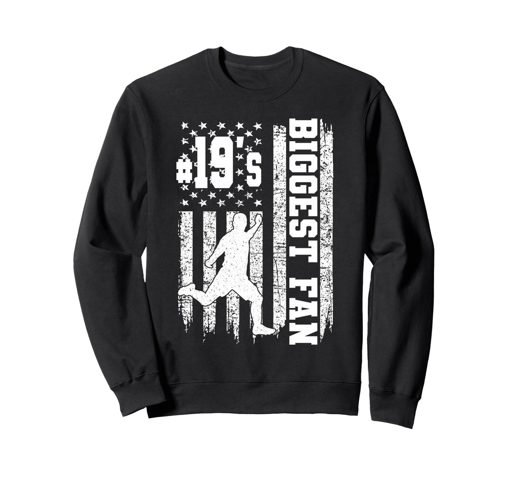 Soccer Biggest Fan Number 19 Proud Sweatshirt - Novelty Apparel Men Women - T-Shirt, Sweatshirt, Hoodie
