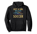Soccer Fans Just Who Loves Soccer Hoodie - Fun Novelty Design for Adults - T-Shirt, Sweatshirt, Hoodie