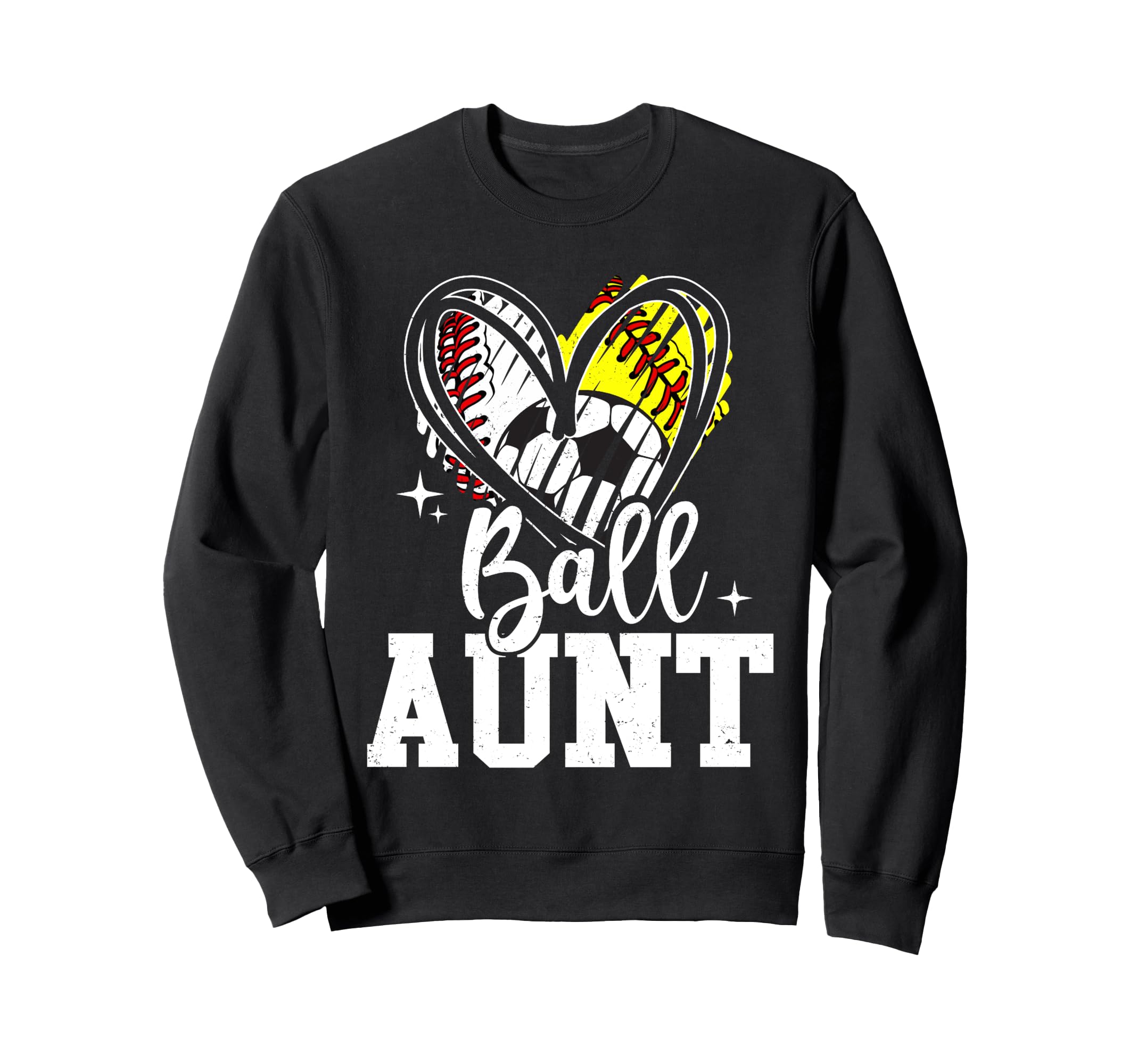 Ball Aunt Baseball Softball Soccer Sweatshirt - Aesthetic Graphic Unisex - T-Shirt, Sweatshirt, Hoodie