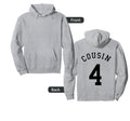 Cousin Team Uniform 4 Handball Soccer Hoodie - Graphic Print Men Women - T-Shirt, Sweatshirt, Hoodie