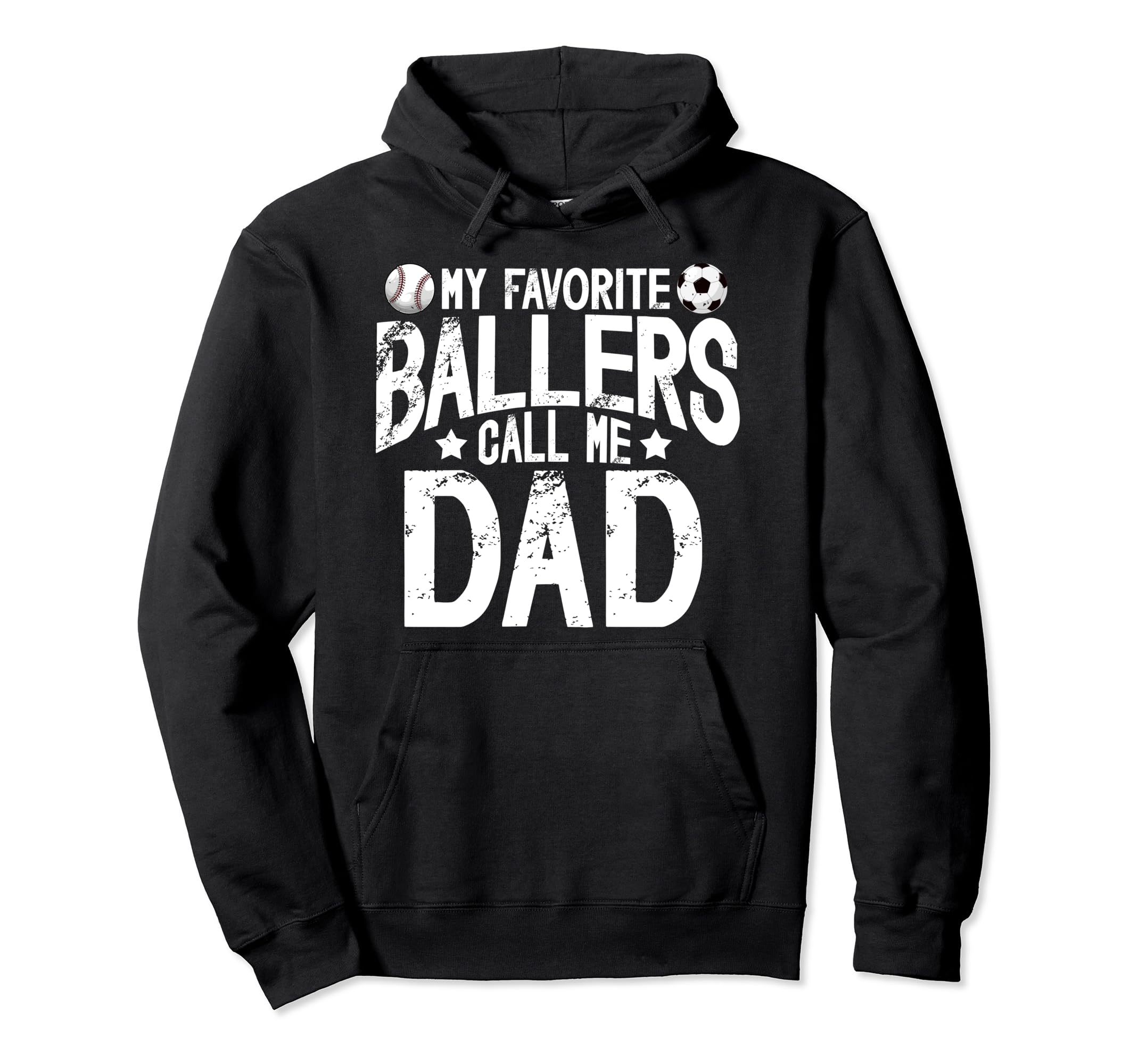My Favorite Ballers Call Me Dad Baseball Hoodie - Aesthetic Graphic Unisex - T-Shirt, Sweatshirt, Hoodie