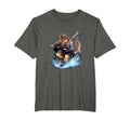 Hockey German Shepherd Ice Hockey Player T-Shirt - Streetwear Style Unisex - T-Shirt, Sweatshirt, Hoodie