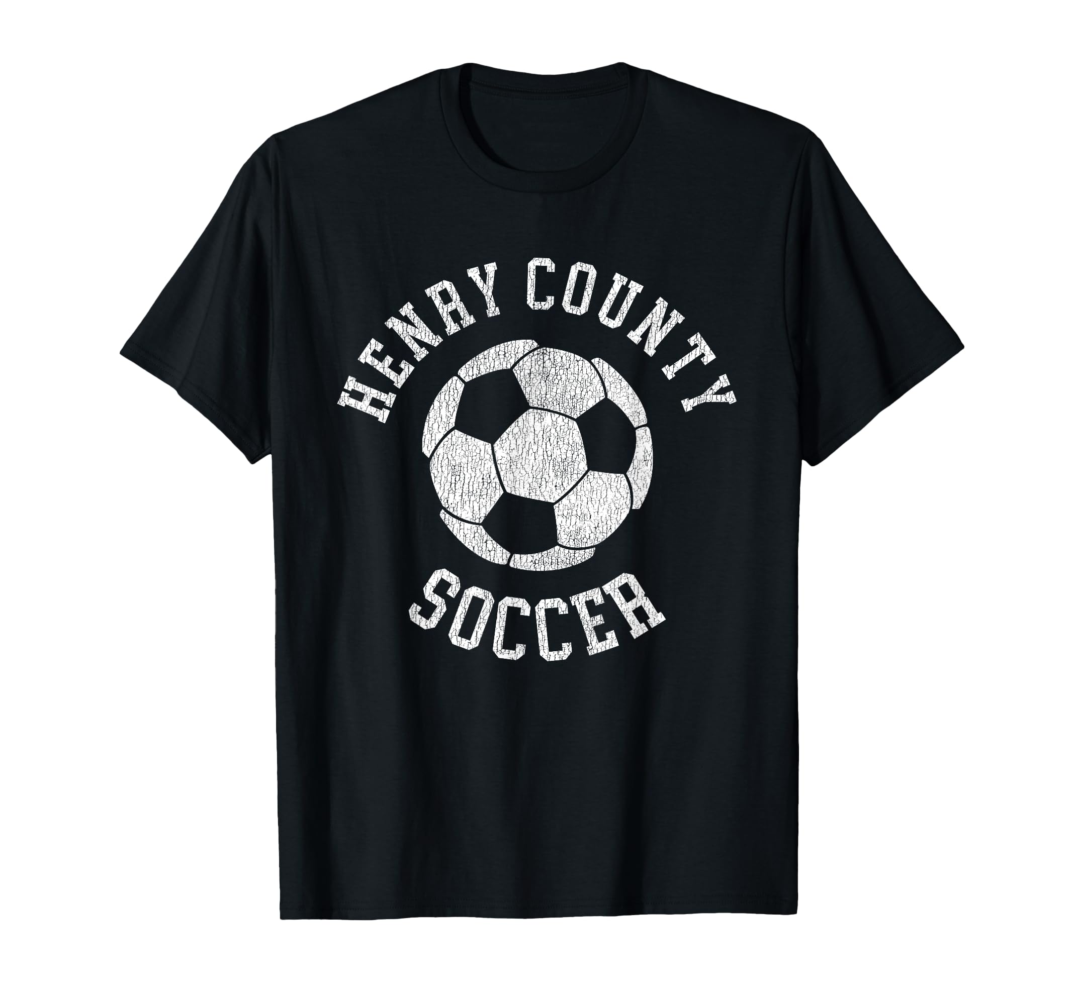 Henry County Soccer Distressed 90S T-Shirt - Custom Art Print Unisex - T-Shirt, Sweatshirt, Hoodie