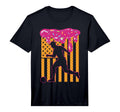 Mens American Flag Soccer Drip Ice Cream T-Shirt - Novelty Apparel Unisex - T-Shirt, Sweatshirt, Hoodie