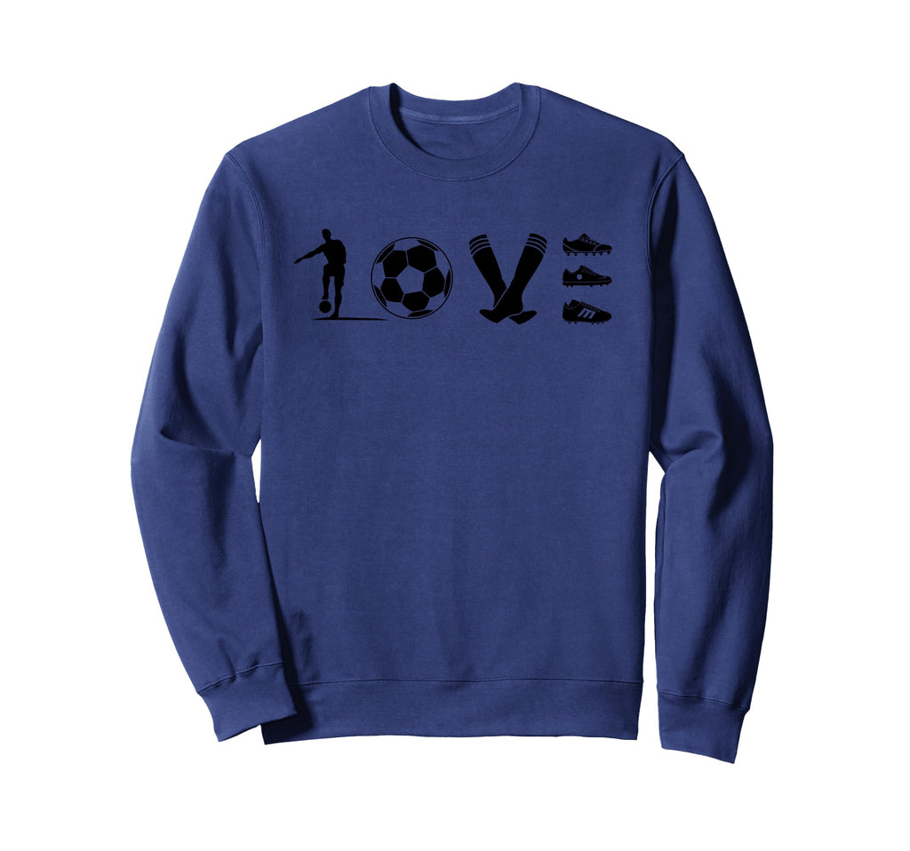 Soccer Love Gift Football Player Teens Sweatshirt - Minimalist Print Unisex - T-Shirt, Sweatshirt, Hoodie