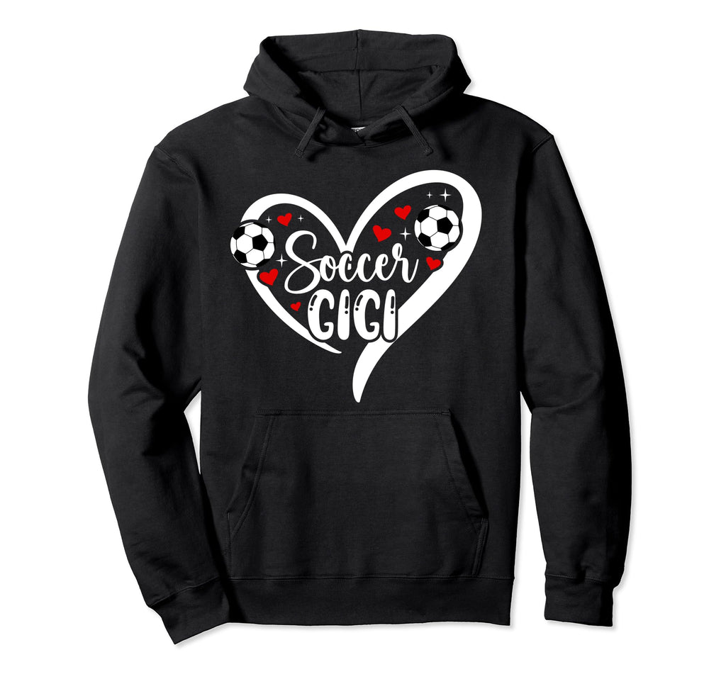 Soccer Gigi Heart Grandma Gigi Hoodie - Fun Novelty Design for Adults - T-Shirt, Sweatshirt, Hoodie