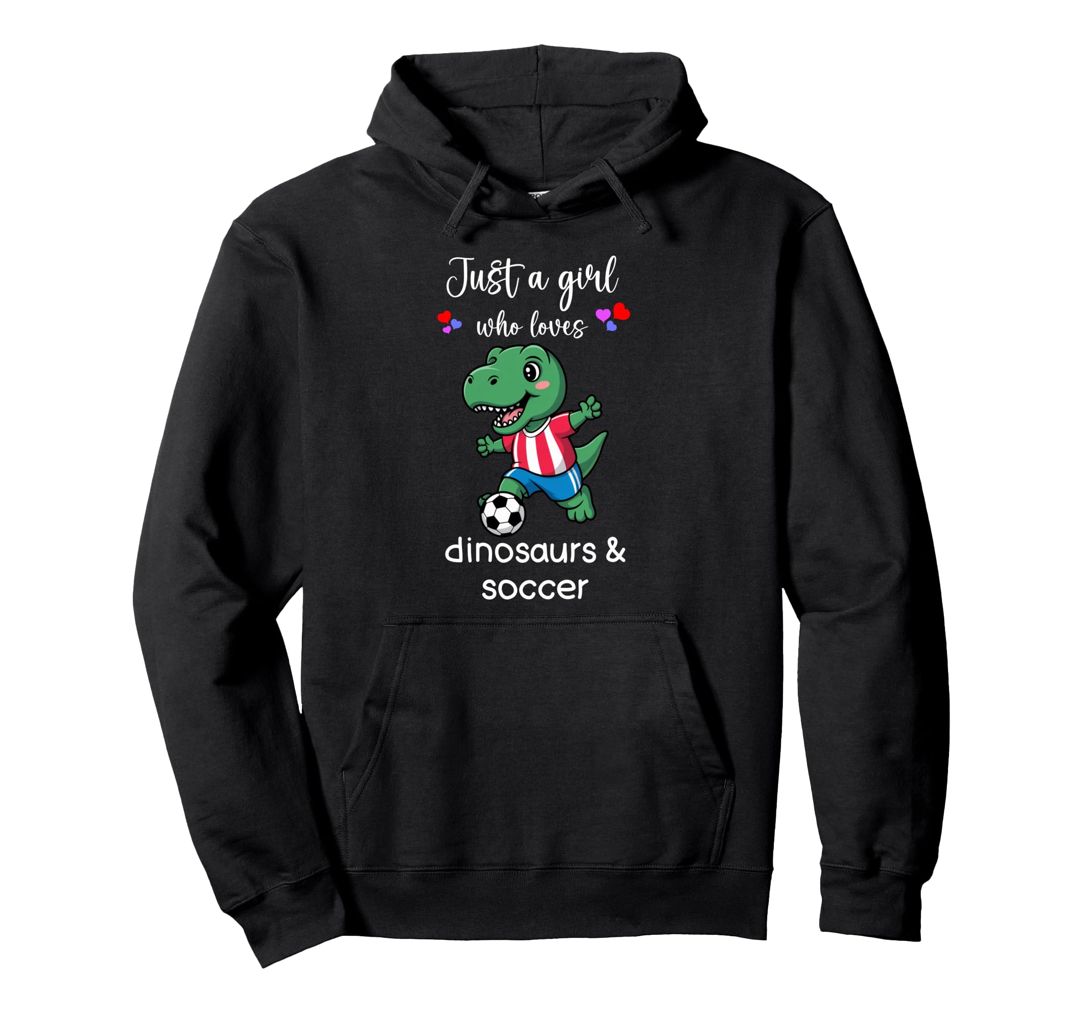 Dinosaur Soccer Dinosaur Soccer Hoodie - Fun Novelty Design for Adults - T-Shirt, Sweatshirt, Hoodie