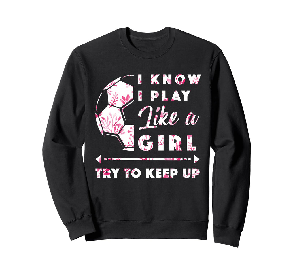 Soccer And Football Flowers Sweatshirt - Fun Novelty Design Men Women - T-Shirt, Sweatshirt, Hoodie