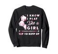 Soccer And Football Flowers Sweatshirt - Fun Novelty Design Men Women - T-Shirt, Sweatshirt, Hoodie