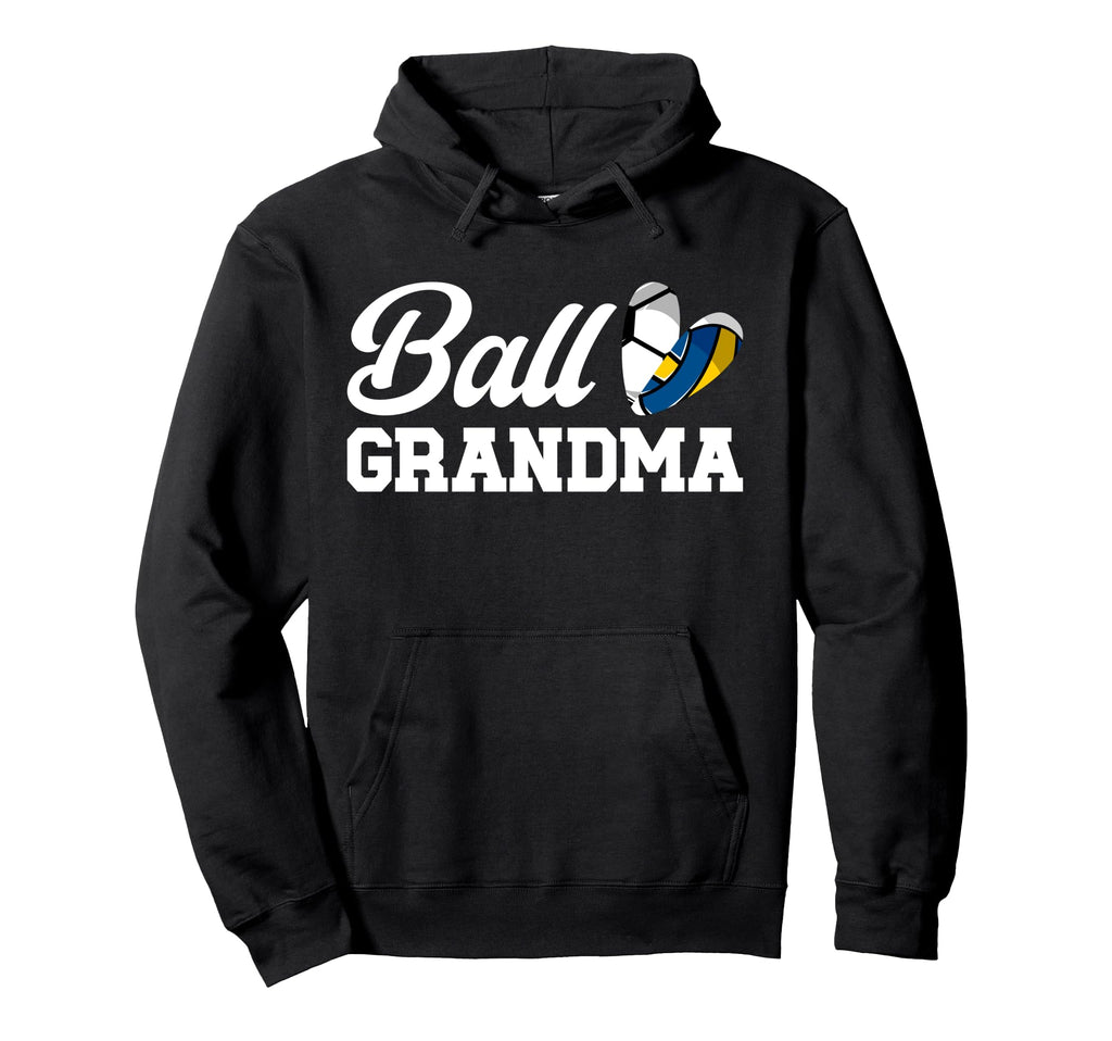 Ball Grandma Heart Volleyball Soccer Hoodie - Custom Art Print Unisex - T-Shirt, Sweatshirt, Hoodie