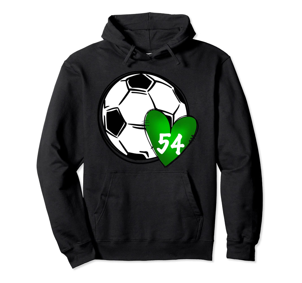 Womens Custom Soccer Mom Number 54 Hoodie - Custom Art Print for Adults - T-Shirt, Sweatshirt, Hoodie