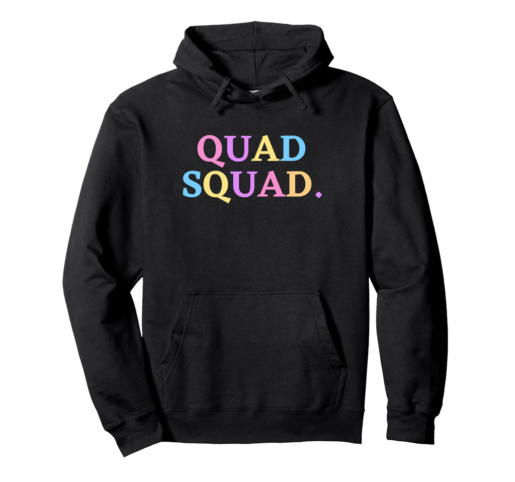 Quad Squad Roller Skating Crew Hoodie - Minimalist Print Men Women - T-Shirt, Sweatshirt, Hoodie