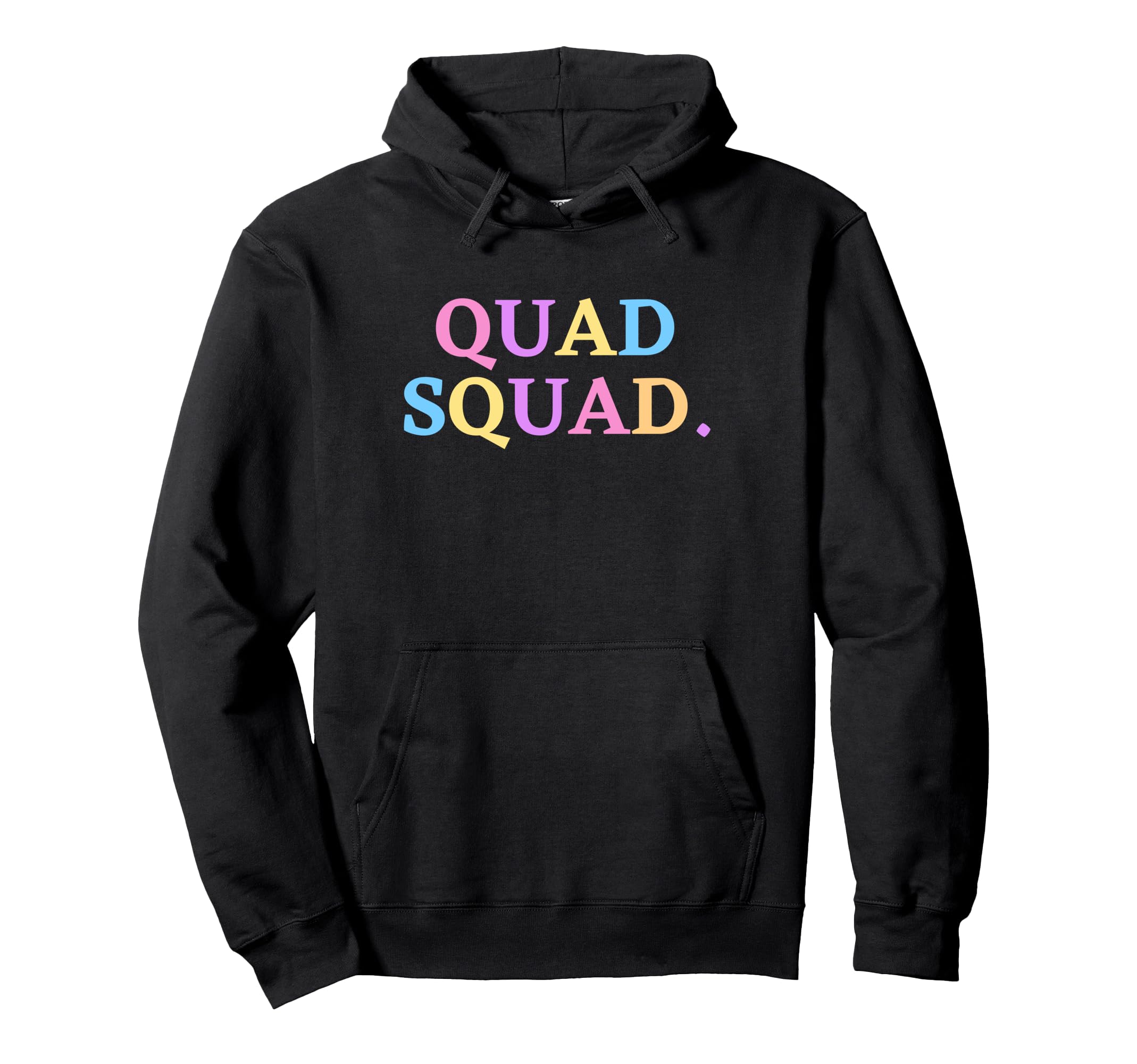 Quad Squad Roller Skating Crew Hoodie - Minimalist Print Men Women - T-Shirt, Sweatshirt, Hoodie