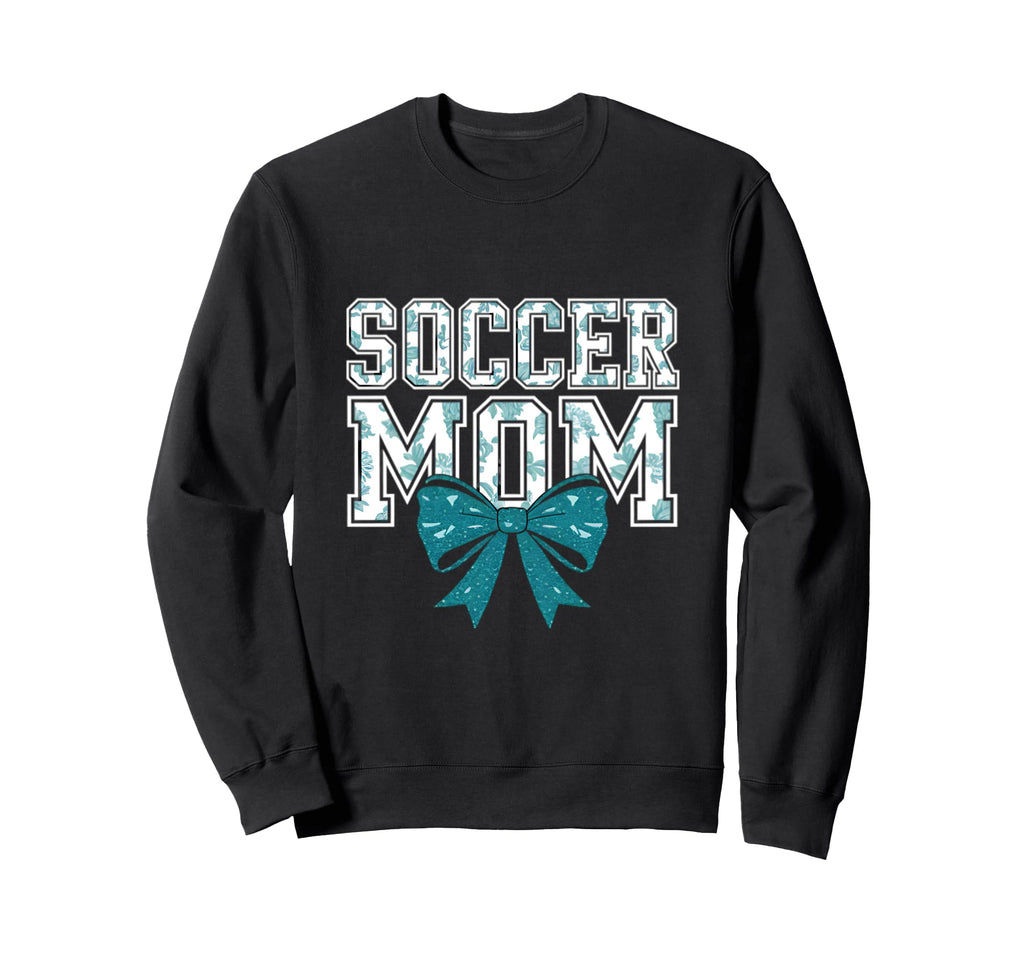 Soccer Mom Coquette Bow Mothers Day Sweatshirt - Graphic Print for Adults - T-Shirt, Sweatshirt, Hoodie
