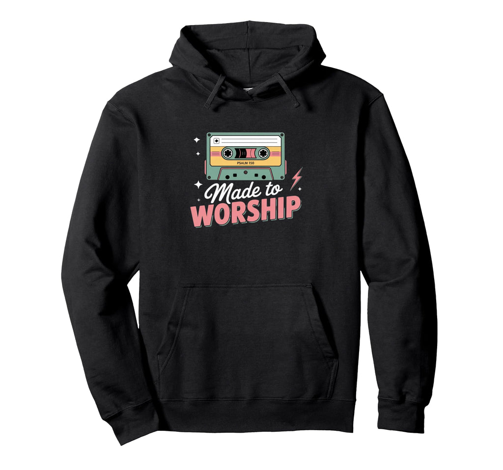 Made To Worship Psalm 150 Cassette Tape Hoodie - Aesthetic Graphic Unisex - T-Shirt, Sweatshirt, Hoodie