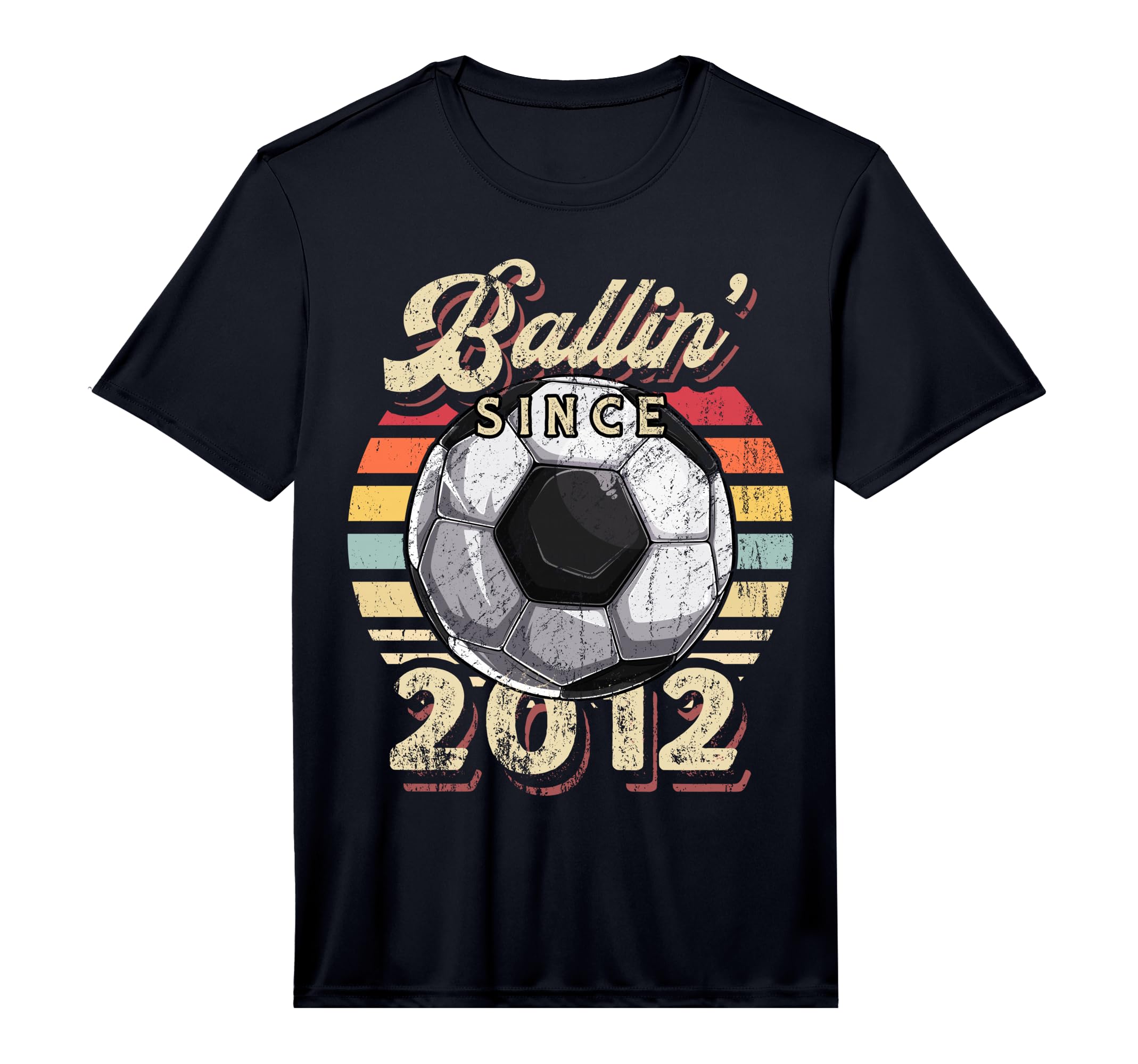 Ballin Since 2012 10Th Soccer Birthday T-Shirt - Unique Graphic Men Women - T-Shirt, Sweatshirt, Hoodie