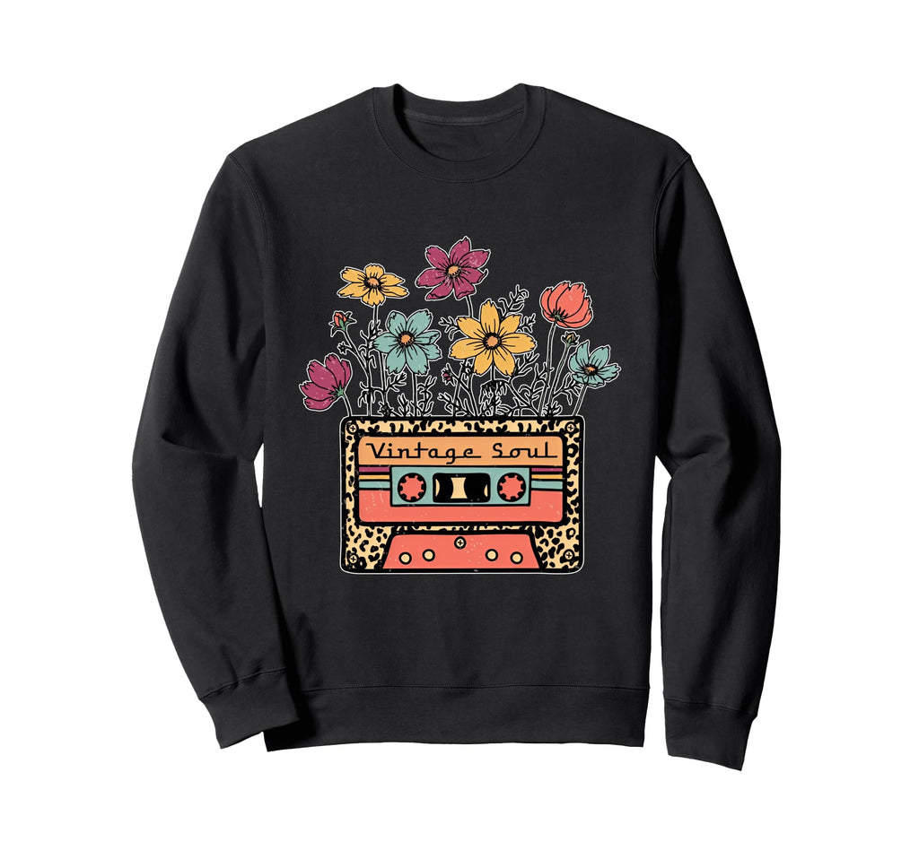 Funny Soul Leopard Cassette Tape Sweatshirt - Streetwear Style Men Women - T-Shirt, Sweatshirt, Hoodie