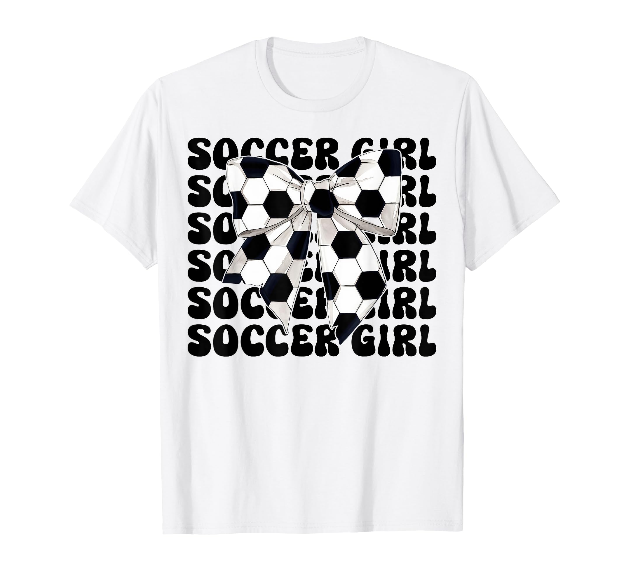 Womens Coquette Bow Soccer Player Gifts T-Shirt - Minimalist Print Unisex - T-Shirt, Sweatshirt, Hoodie