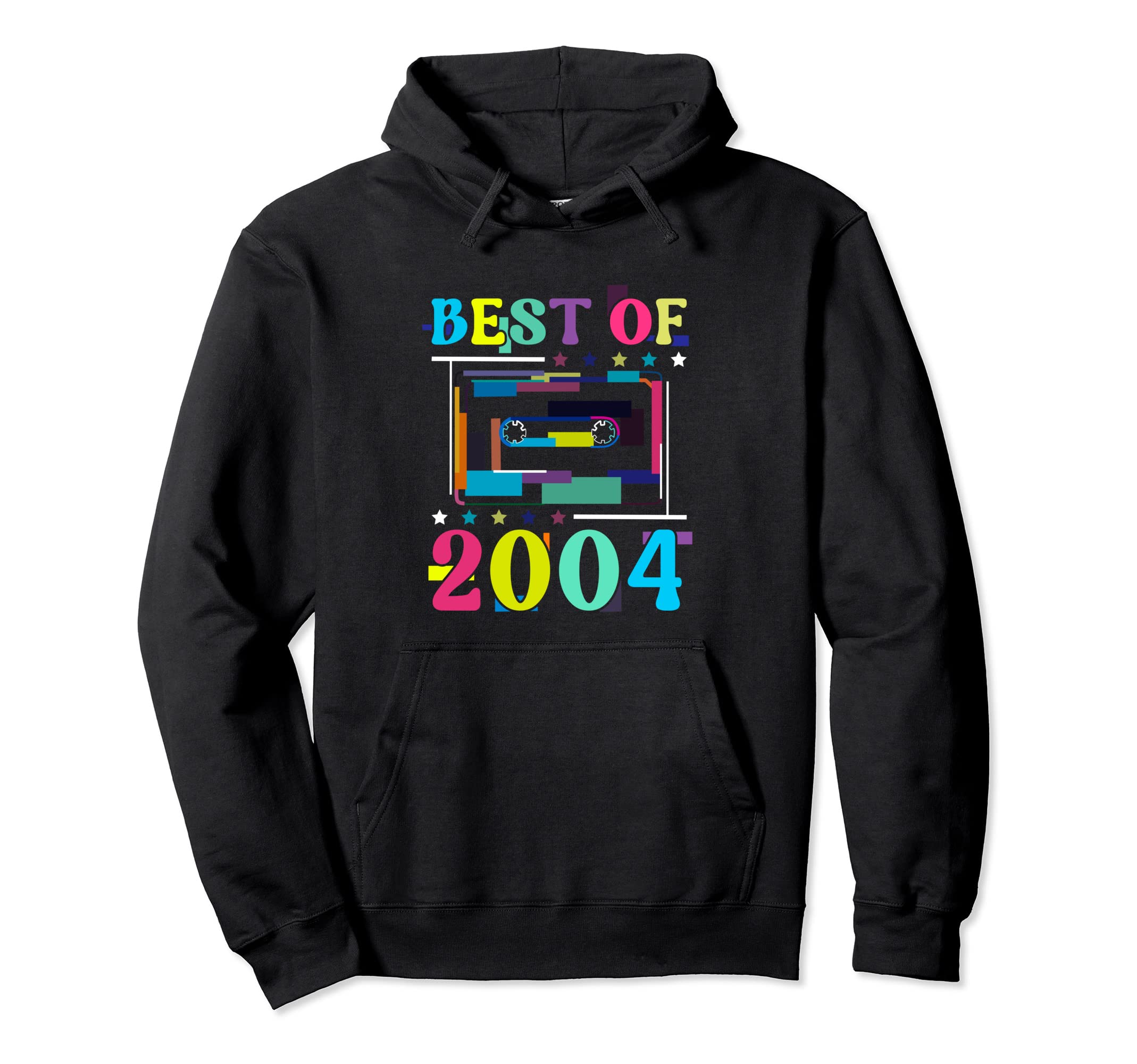 Best 2004 Birthday Birth Year Cassette Tape Hoodie - Novelty Apparel Unisex - T-Shirt, Sweatshirt, Hoodie