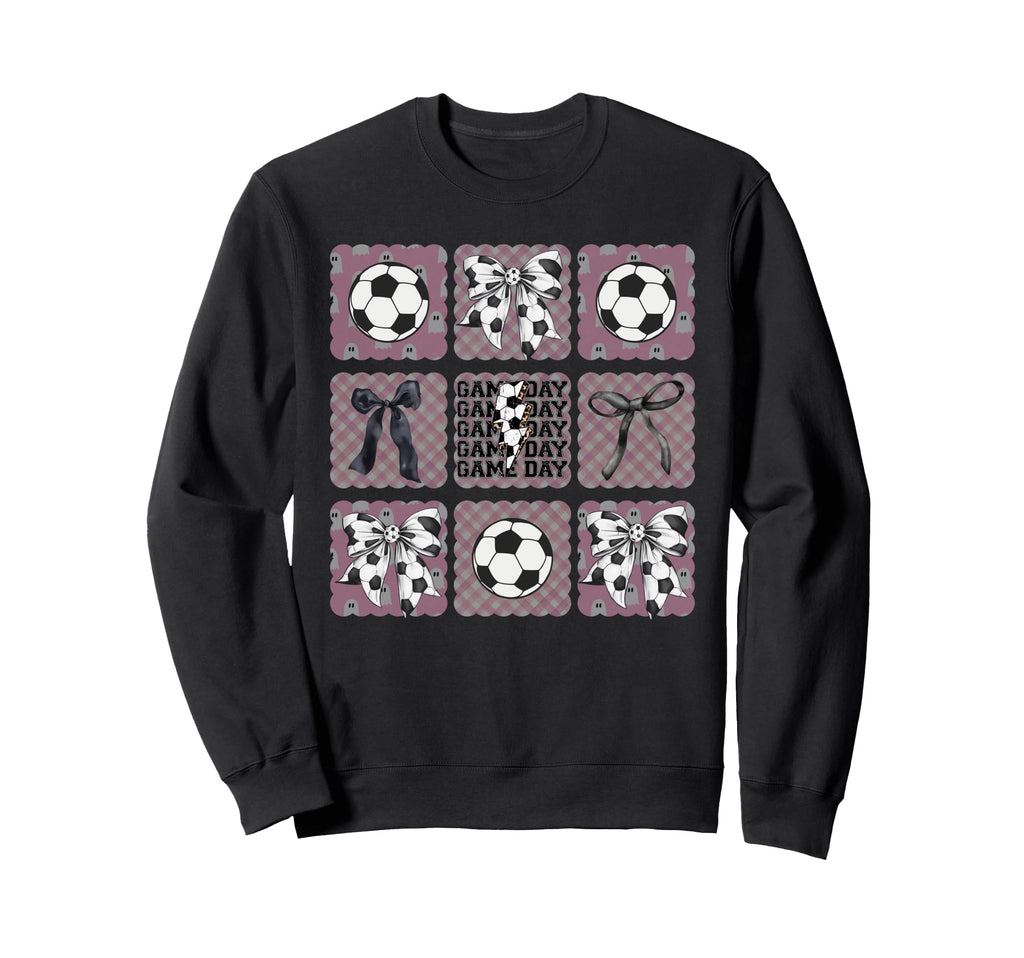 Coquette Bow Preppy Soccer Sweatshirt - Custom Art Print for Adults - T-Shirt, Sweatshirt, Hoodie