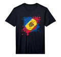 Soccer Ball Flag Moldova Performance T-Shirt - Custom Art Print Unisex - T-Shirt, Sweatshirt, Hoodie