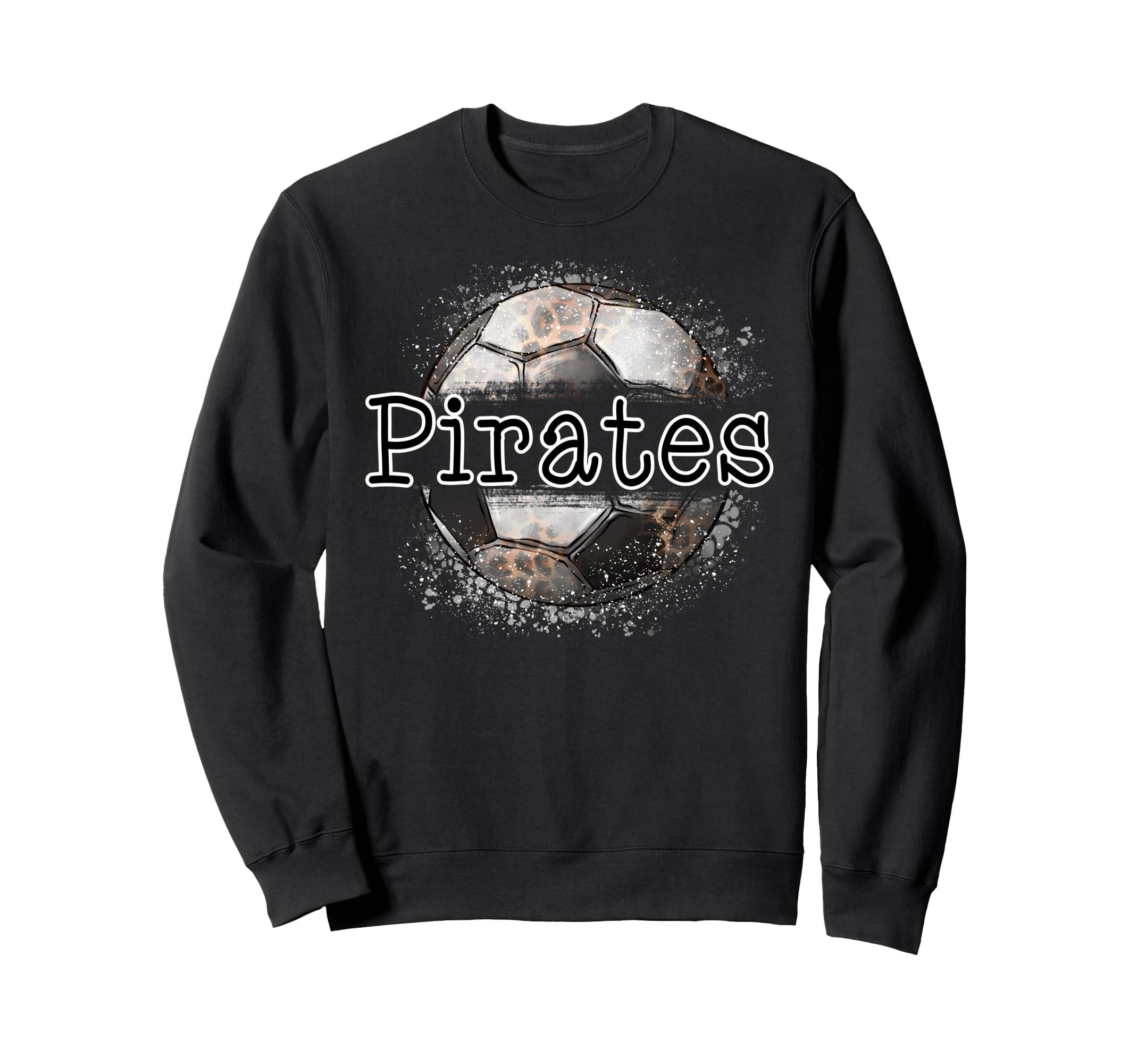 Pirates Soccer Mom Leopard Sweatshirt - Aesthetic Graphic for Adults - T-Shirt, Sweatshirt, Hoodie