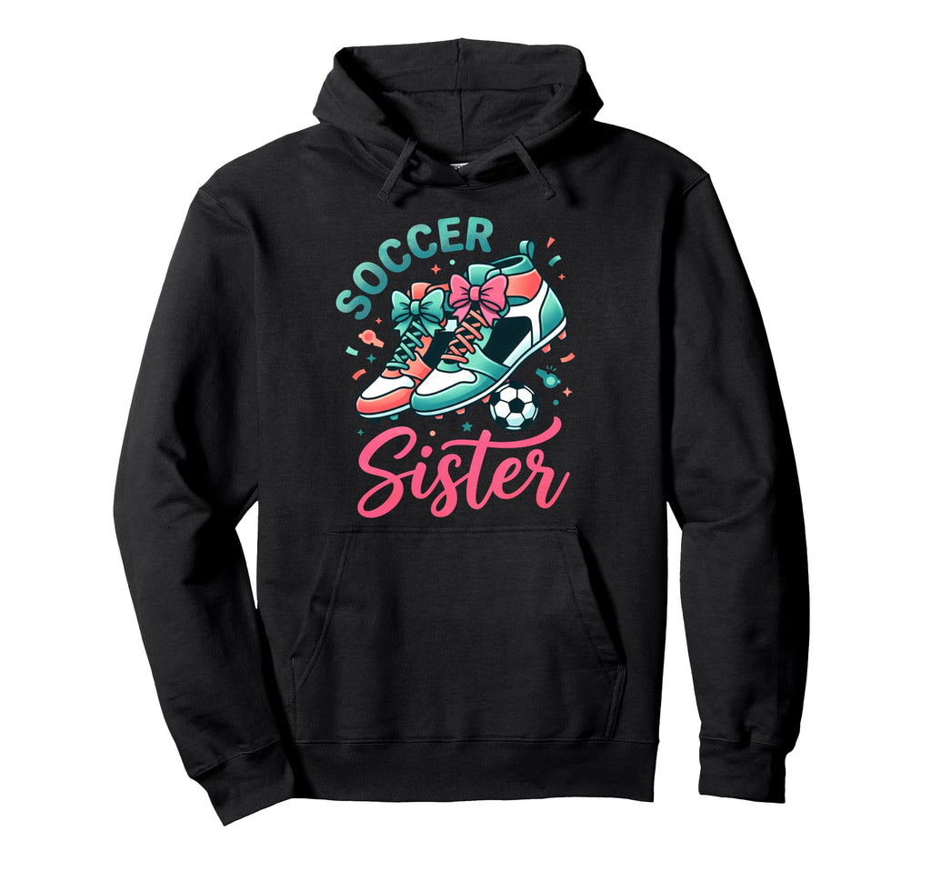 Soccer Sister Coquette Bow Shoes Girly Hoodie - Aesthetic Graphic Unisex - T-Shirt, Sweatshirt, Hoodie