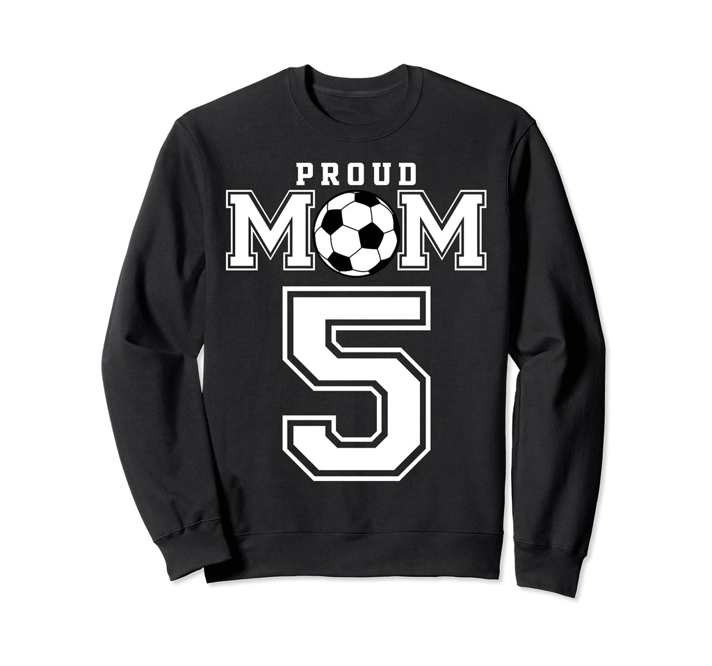 Number 5 Custom Proud Soccer Futbol Sweatshirt - Graphic Print for Adults - T-Shirt, Sweatshirt, Hoodie
