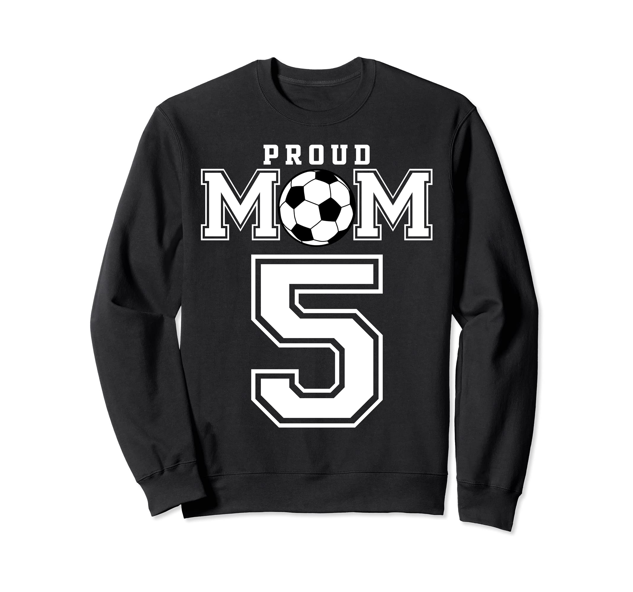 Number 5 Custom Proud Soccer Futbol Sweatshirt - Graphic Print for Adults - T-Shirt, Sweatshirt, Hoodie