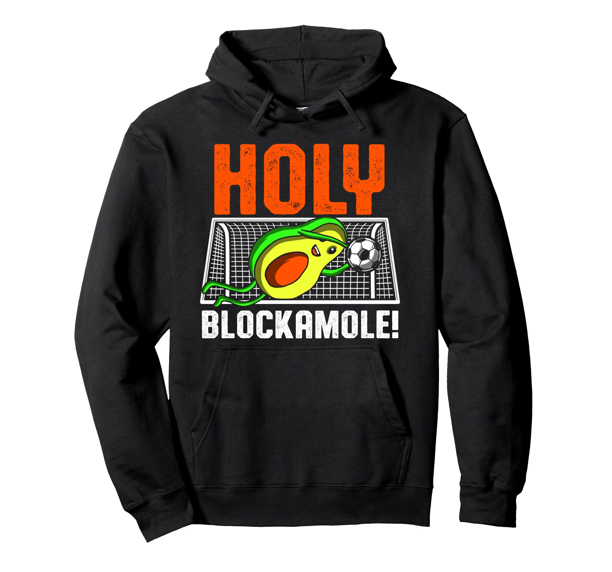 Holy Blockamole Soccer Player Avocado Hoodie - Minimalist Print for Adults - T-Shirt, Sweatshirt, Hoodie