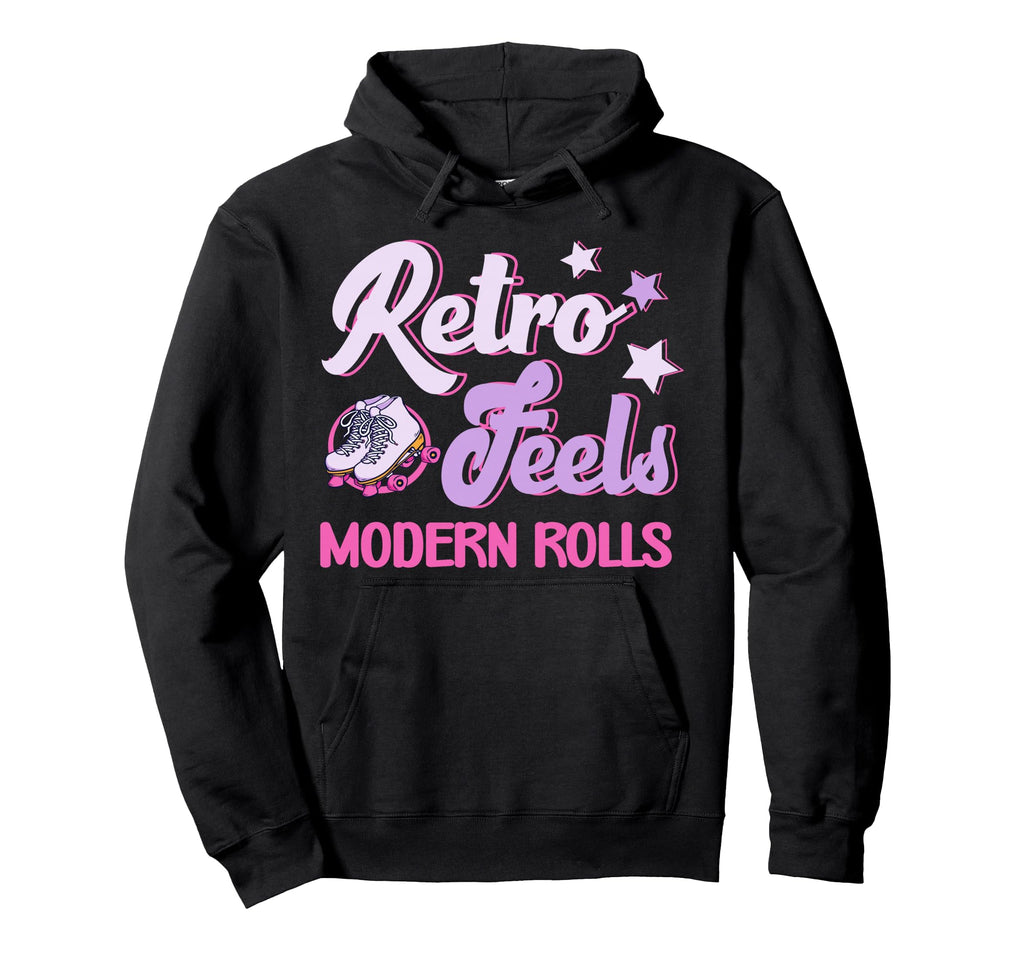 Roller Skates Party Feels Modern Rolls Hoodie - Graphic Print for Adults - T-Shirt, Sweatshirt, Hoodie