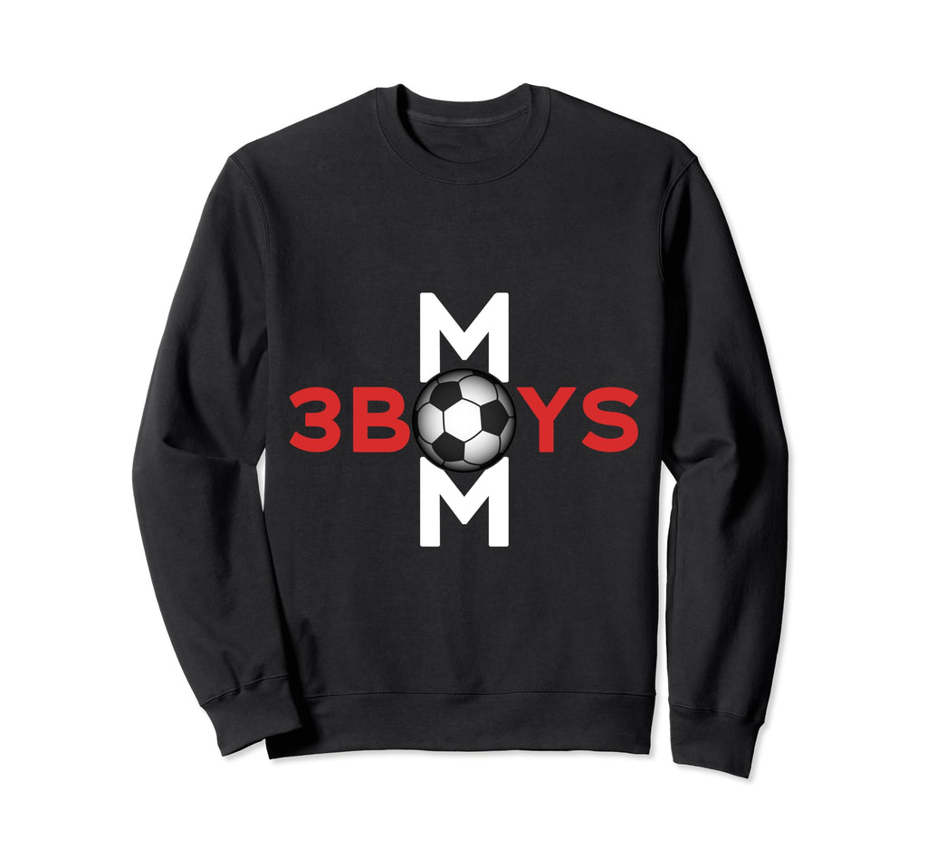 Mom 3 Soccer Mothers Day Sweatshirt - Graphic Print for Adults - T-Shirt, Sweatshirt, Hoodie