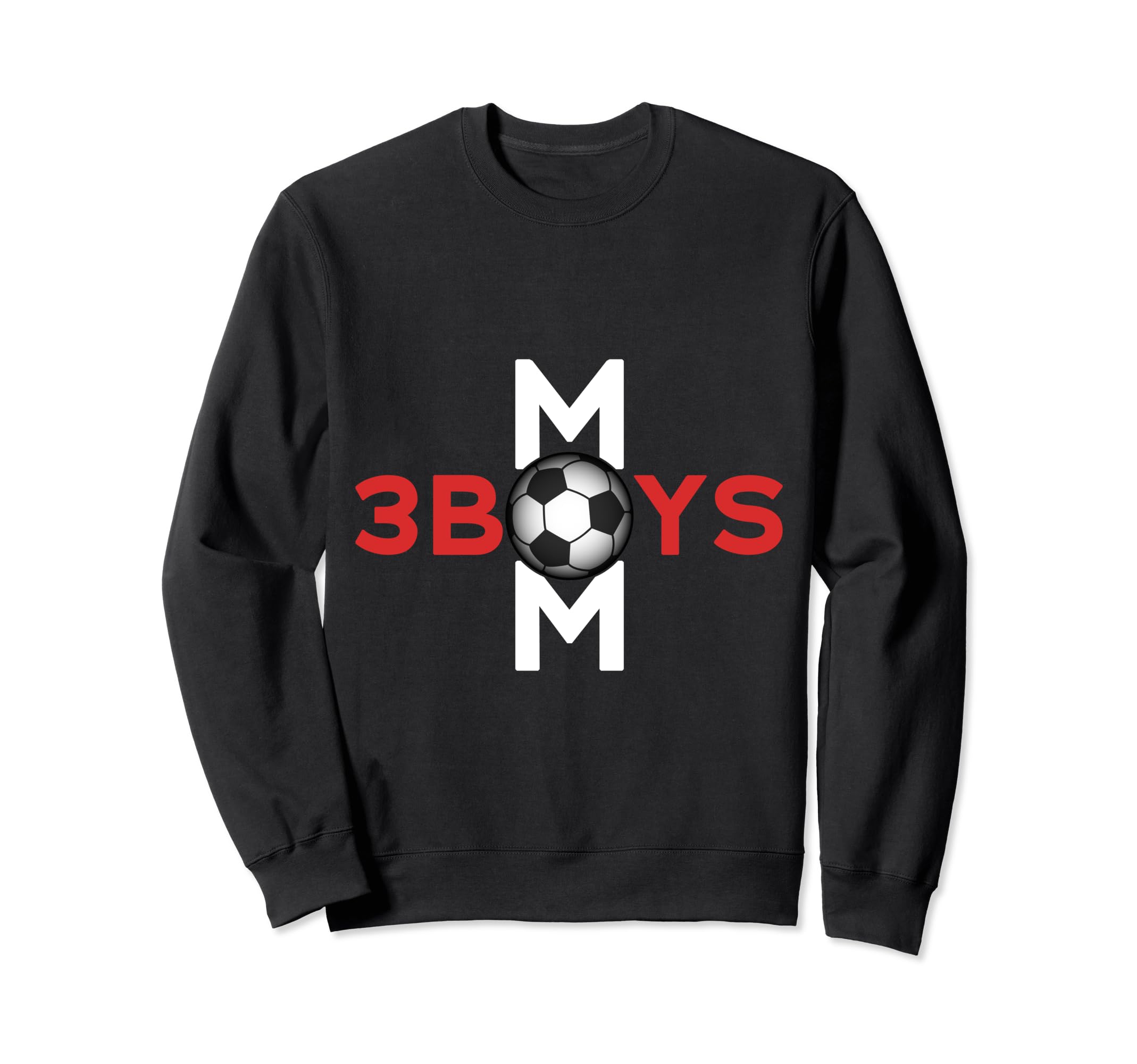 Mom 3 Soccer Mothers Day Sweatshirt - Graphic Print for Adults - T-Shirt, Sweatshirt, Hoodie
