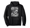 Born To Play Soccer Forced To Work Hoodie - Custom Art Print for Adults - T-Shirt, Sweatshirt, Hoodie
