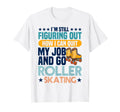 Roller Skating 80S Party Disco T-Shirt - Minimalist Print Men Women - T-Shirt, Sweatshirt, Hoodie