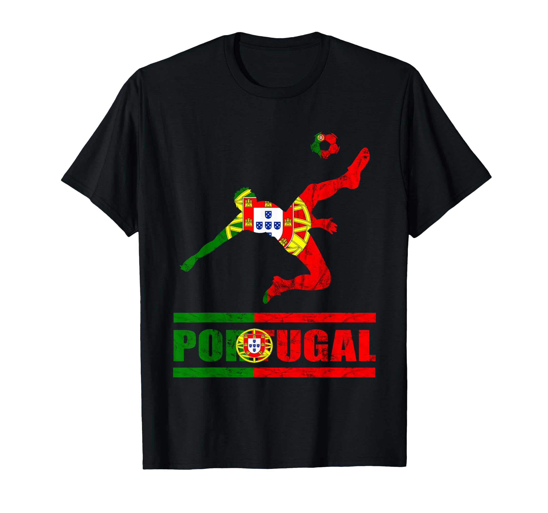 Portuguese Flag Portugal Soccer T-Shirt - Graphic Print for Adults - T-Shirt, Sweatshirt, Hoodie
