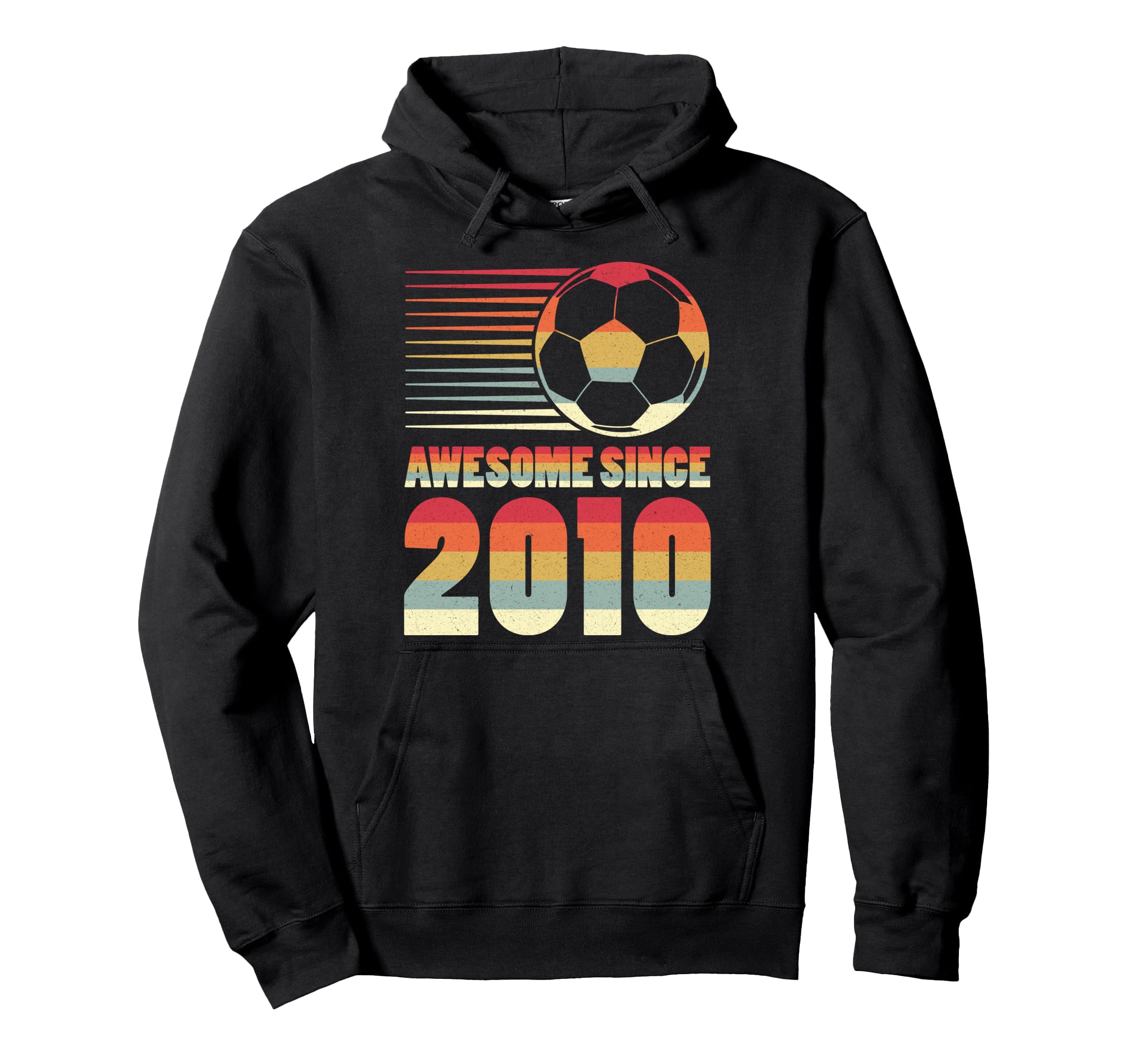 Awesome Since 2010 Soccer 16Th Birthday Hoodie - Fun Novelty Design Unisex - T-Shirt, Sweatshirt, Hoodie