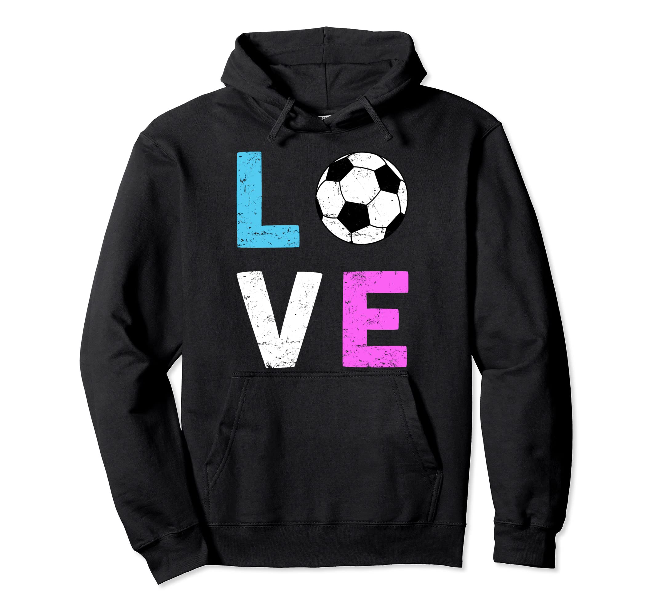 Love Soccer I Love Soccer Sport Player Hoodie - Graphic Print Men Women - T-Shirt, Sweatshirt, Hoodie