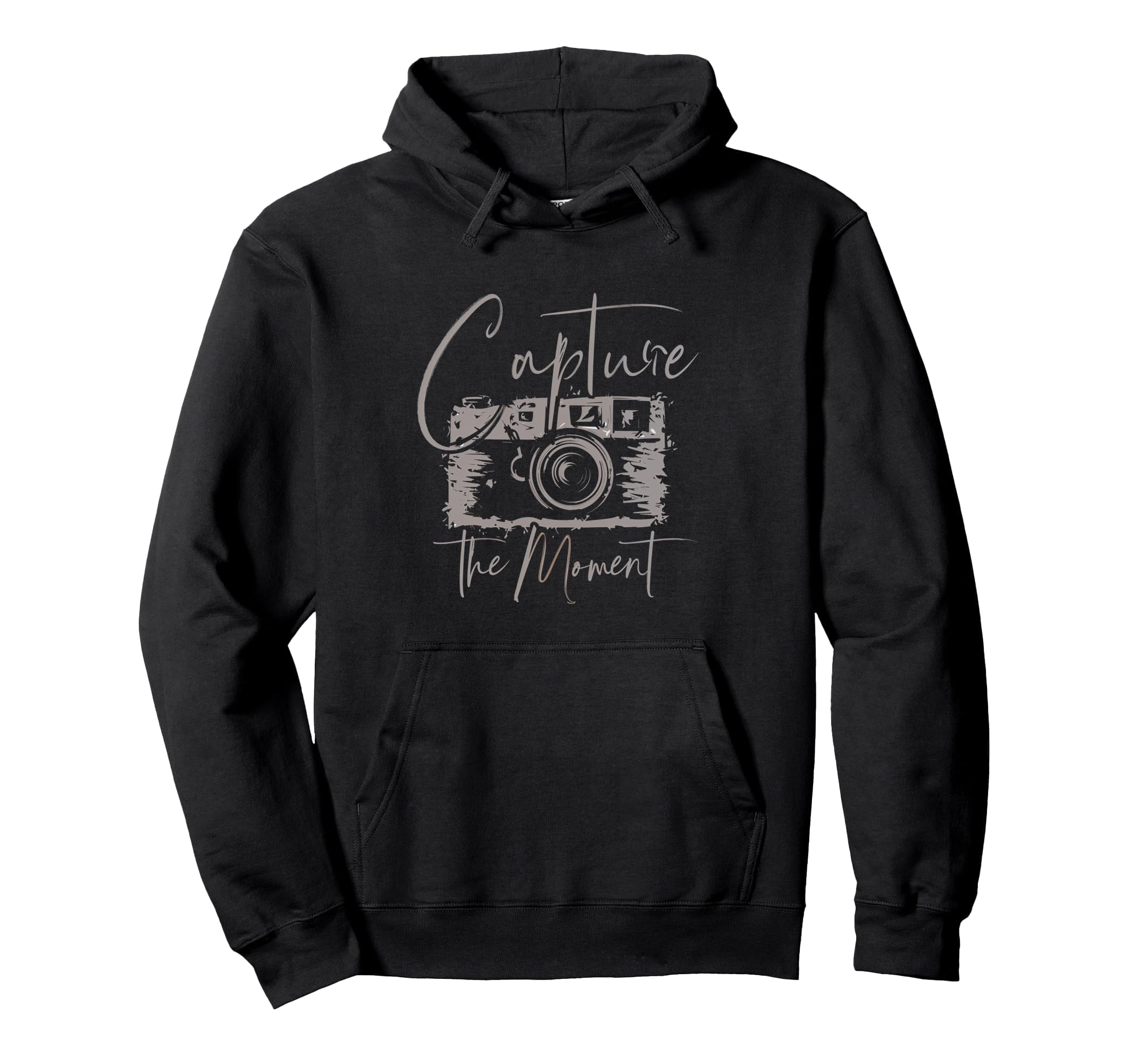 Capture Moment Photography Camera Lens Hoodie - Novelty Apparel for Adults - T-Shirt, Sweatshirt, Hoodie
