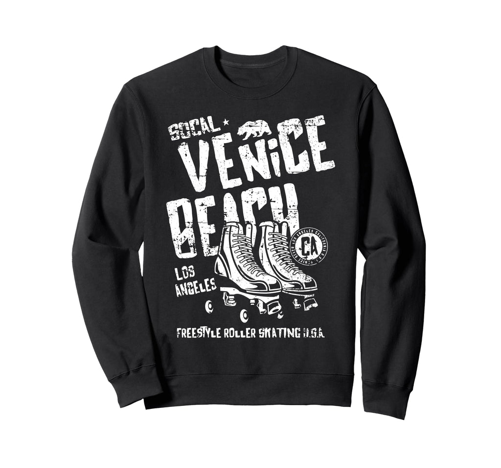 Venice Beach California Roller Skate Sweatshirt - Trendy Graphic Unisex - T-Shirt, Sweatshirt, Hoodie