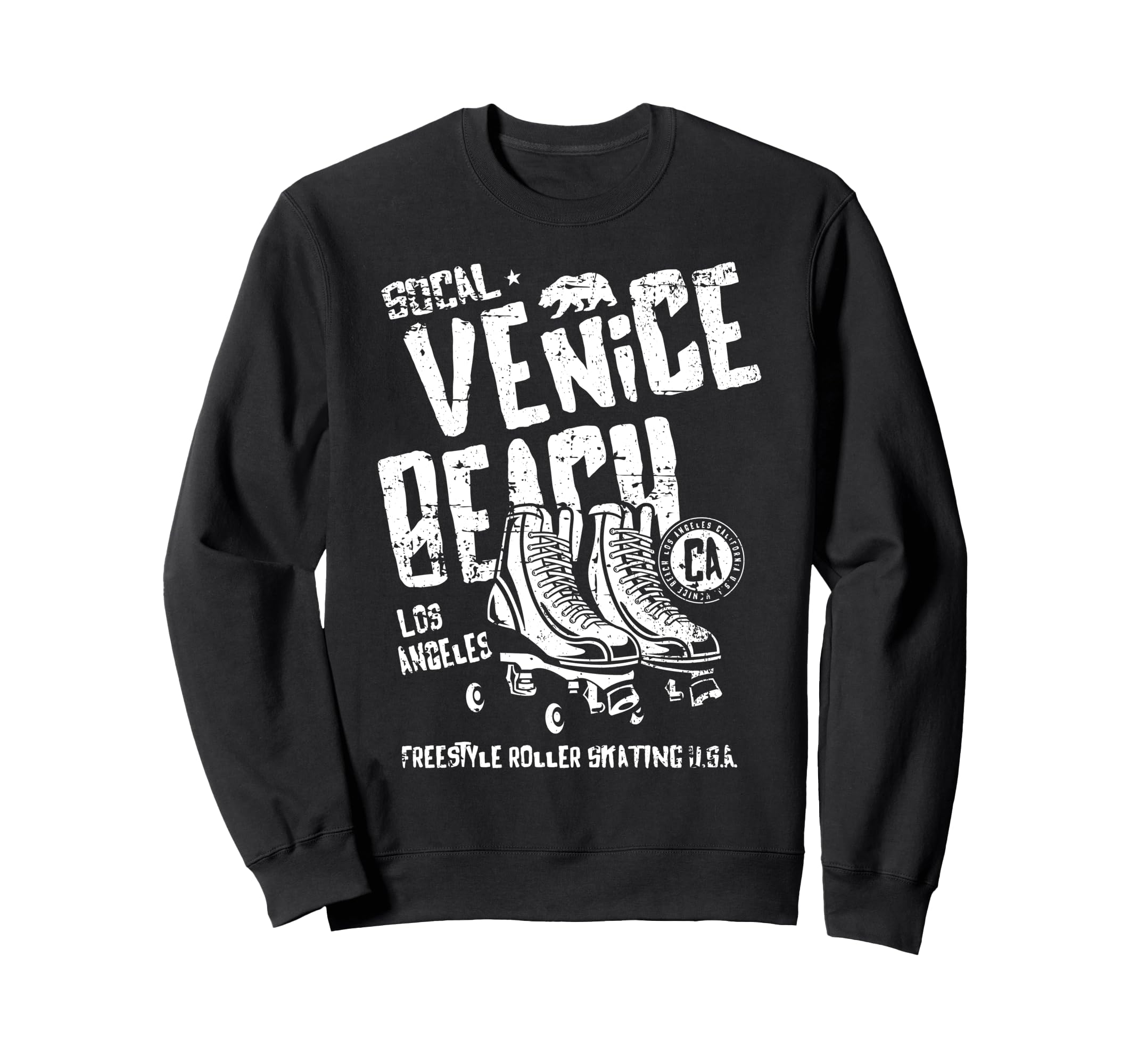 Venice Beach California Roller Skate Sweatshirt - Trendy Graphic Unisex - T-Shirt, Sweatshirt, Hoodie