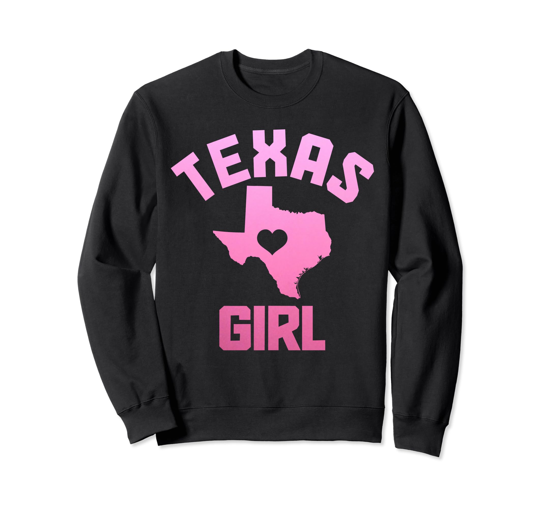 Texas Dallas Houston Heart State Map Sweatshirt - Graphic Print Men Women - T-Shirt, Sweatshirt, Hoodie