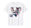 Elephant Kicking Soccer Ball T-Shirt - Fun Novelty Design for Adults - T-Shirt, Sweatshirt, Hoodie