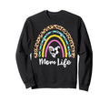Soccer Hockey Mom Boho Rainbow Funny Sweatshirt - Trendy Graphic Men Women - T-Shirt, Sweatshirt, Hoodie