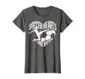 Soccer Hearts Forever Womens T-Shirt - Aesthetic Graphic for Adults - T-Shirt, Sweatshirt, Hoodie